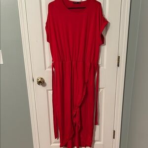 Vibrant Red Maxi Dress